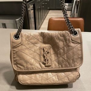 Saint Laurent Niki Medium Matelasse Leather Shoulder Bag - Tanned Leather